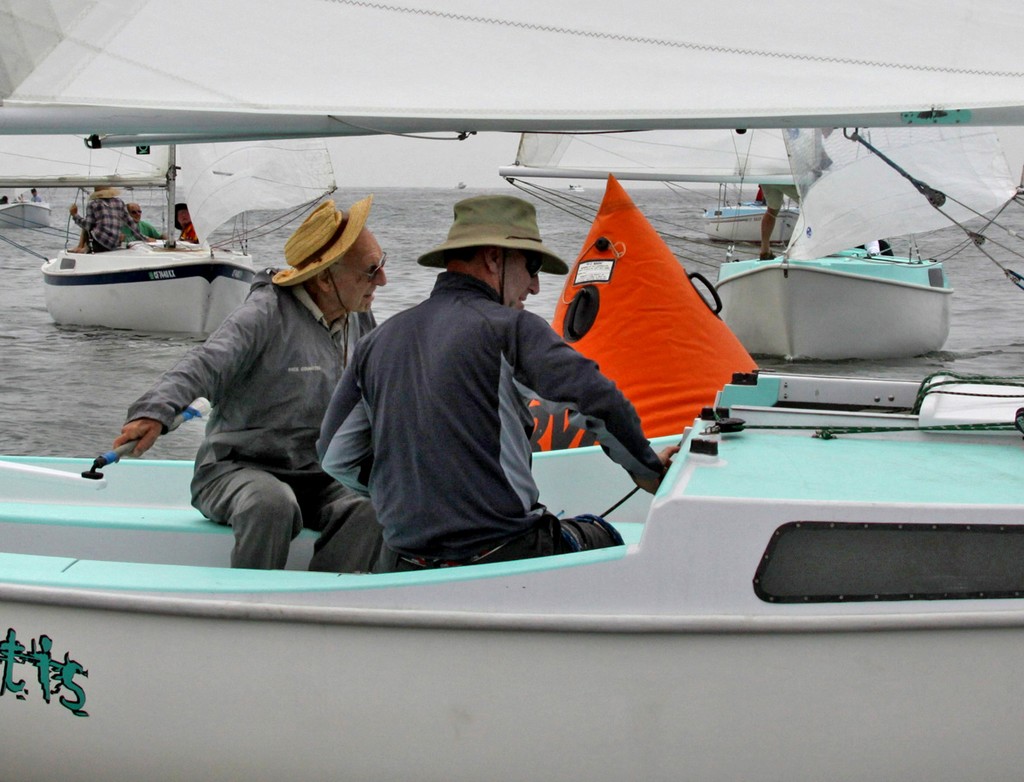 Barney (l) and Steve Flam found their way to first place in Cal 20s - Charity Regatta for The Children’s Clinic 2011 © Rich Roberts http://www.UnderTheSunPhotos.com
